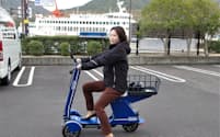 小豆島の主要ホテルに配備されいる電動三輪バイク