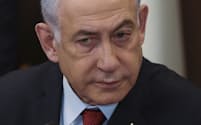 イスラエルのネタニヤフ首相（10日、エルサレム）＝AP
