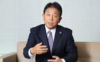 榛葉副社長はグループ力を生かした新サービスを打ち出す方針を示した