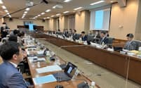 財務省が開いたCBDCに関する有識者会議（4月、東京・千代田）