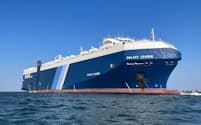 日本郵船はチャーターした自動車輸送船「ギャラクシー・リーダー」が紅海で拿捕された=ロイター