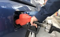 ガソリン価格は高止まりしている(都内の給油所)