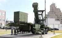 地対空誘導弾パトリオットミサイル(PAC3)=東京・市ケ谷の防衛省