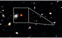 研究チームが宇宙望遠鏡の観測データをもとに古い銀河を特定した＝NASA/ESA/CSA/Harikane et al.