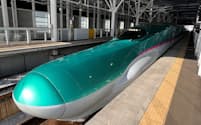 北海道新幹線は札幌延伸開業に向けた工事が遅れている（2月、新函館北斗駅）