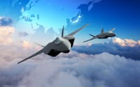 日・英・伊で開発を進める次期戦闘機のイメージ＝防衛省提供