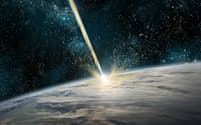 最後に地球に衝突した巨大隕石がつくったクレーターは見つかっていなかった。このほど、東南アジアとオーストラリアに広く分布する天然ガラスを手がかりに、その場所を特定したとする論文が発表された。（ILLUSTRATION BY MARC WARD, STOCKTREK IMAGES/GETTY IMAGES）