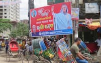 バングラデシュではハシナ首相の長期政権が続いている（９月、ダッカ）