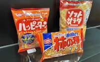 亀田製菓の輸出専用商品。「Rice Crackers」と表記されている
