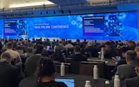 世界最大級の製薬業界の国際会議「JPモルガン・ヘルスケアカンファレンス」ではAIに注目が集まった（8日、米サンフランシスコ）
