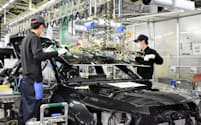 トヨタは24年も高水準な生産を見込む（愛知県豊田市の工場）