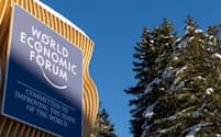スイス東部ダボスで世界経済フォーラムの年次総会開催準備が進む（13日）＝ロイター