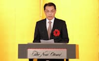 講演する中国の呉江浩駐日大使（2023年10月、都内）