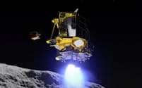 月面着陸するSLIM（スリム）のイメージ＝JAXA提供