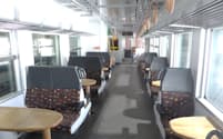 JR北海道が無償貸与を受ける「H100形」は脱着式テーブルを備え、観光列車としても活用予定（JR北海道提供）