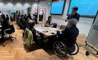 イベントでは障害者らの意見も踏まえて万博参加への課題を議論した（2023年12月、大阪市）＝MUIC Kansai提供
