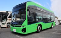 現代自は今秋をめどにEVバス「エレクシティタウン」を日本に投入する（23年12月、さいたま市）