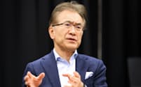 「クリエーターに選ばれる会社を目指す」と話すソニーグループの吉田会長CEO（9日、米ラスベガス）