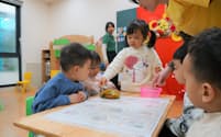 キディハブは学研と提携し、幼稚園のSTEAM教育を推進している（1月、ハノイ市）