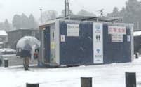 石川県穴水町の道の駅「あなみず」に設置された防災用コンテナ型トイレ＝国交省提供