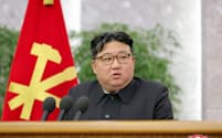 North Korean leader Kim Jong Un attends the 19th expanded political bureau meeting of the 8th Central Committee of the Workers' Party of Korea, which was held from January 23 to 24, in Pyongyang, North Korea, in this image released by the Korean Central News Agency on January 25, 2024. KCNA via REUTERS    ATTENTION EDITORS - THIS IMAGE WAS PROVIDED BY A THIRD PARTY. REUTERS IS UNABLE TO INDEPENDENTLY VERIFY THIS IMAGE. NO THIRD PARTY SALES. SOUTH KOREA OUT. NO COMMERCIAL OR EDITORIAL SALES IN SOUTH KOREA.
