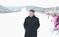 馬息嶺スキー場は金正恩氏の肝煎りプロジェクトだ（2013年12月）＝朝鮮中央通信・ロイター