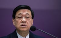香港の李家超行政長官は国家安全条例の法制化の手続き開始を表明した（30日、香港）＝ＡＰ