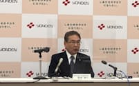 四国電力の長井社長は料金引き下げは「言及できない」と述べた