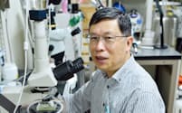 岡山大学の沈建仁教授は光合成の研究で有名だ（岡山市）