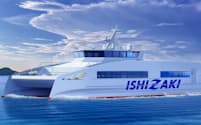 石崎汽船が導入する新造高速船のイメージ
