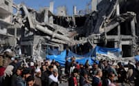 イスラム組織ハマスはイスラエルの人質解放について「恒久停戦」が必要と主張している（ガザ、2023年11月）＝ロイター