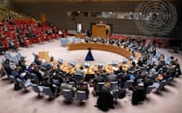 安保理会合で、理事国はICJによる命令の順守やガザへの支援加速を求めた＝国連提供