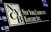 NYCB株は1週間で約6割下落した＝ロイター