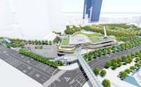 JR西日本は、大阪駅北側に駅直結の商業施設「うめきたグリーンプレイス」を開業する