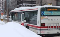 北海道中央バスは23年12月に一部路線の減便などを進めるダイヤ改正を実施（1月、札幌市）