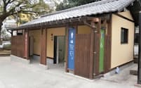 まちぶらプロジェクトで改修された長崎市の丸山公園のトイレ＝同市提供