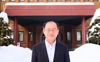 北海道大学の清水副学長は、熊本大学でも副学長を務める（9日、札幌市）