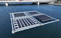 洋上太陽光発電は将来の再エネ施策として注目されている＝三井住友建設提供