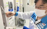 研究開発拠点の明治イノベーションセンター（東京都八王子市）にある乳酸菌ライブラリーに保管されているLB81乳酸菌
