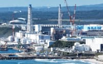 24日午後にも処理水放出が始まる東京電力福島第１原発（24日午前）