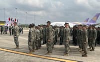 27日、タイ東部ラヨーン県のウタパオ海軍航空基地で開いたコブラゴールドの開会式