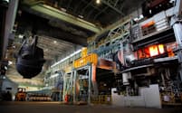 大同特殊鋼の知多工場では150トンのスクラップを溶解できる同社製の電炉が稼働する
