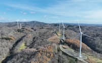 Jパワーは北海道内の風力発電に力を入れている（北海道石狩市）
