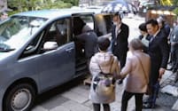 規制緩和された自家用有償旅客運送制度でライドシェアを始める自治体も（2月29日、石川県小松市）
