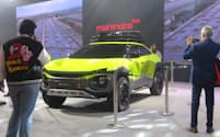 マヒンドラなど地場大手の伸びが目立つ（2月、ニューデリーで開催された国際自動車ショー「バーラト・モビリティー・グローバル・エキスポ」）