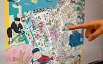 ストローリーが協力し、福井県敦賀市のおすすめのルートを示したマップを作成した