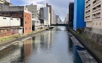 新堀川はかつて市内の水運を支えた「名古屋三川」の１つに数えられる
