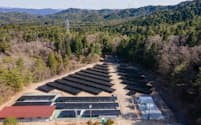 恵那市内に設置されている太陽光発電設備やNAS電池
