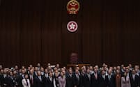 香港の立法会は２週間足らずの審議で国家安全条例を可決した＝ＡＰ