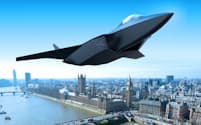 日英伊3カ国が共同開発・生産する次期戦闘機のイメージ＝英首相官邸提供